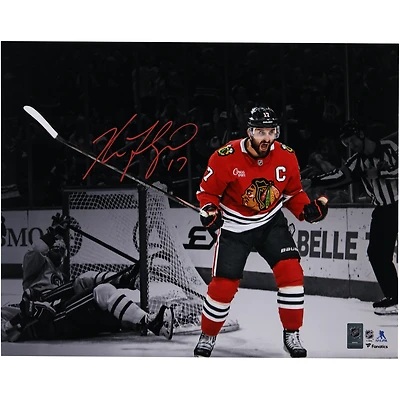 Nick Foligno Chicago Blackhawks Autographed 16" x 20" Red Jersey Celebration Spotlight Photograph