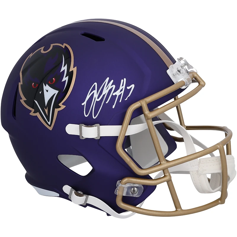 Rashod Bateman Baltimore Ravens Autographed 2024 Alternate Speed Replica Helmet