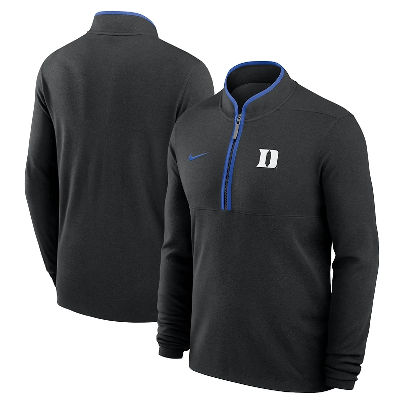 Men's Nike Black Duke Blue Devils Courtside Victory Dri-FIT Half-Zip Pullover