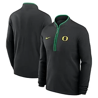 Men's Nike Black Oregon Ducks Courtside Victory Dri-FIT Half-Zip Pullover