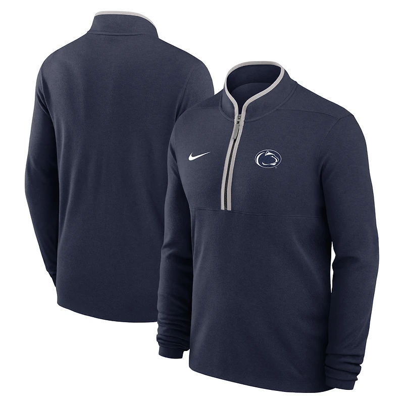 Men's Nike Navy Penn State Nittany Lions Courtside Victory Dri-FIT Half-Zip Pullover