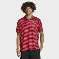 Men's Nike Red Georgia Bulldogs 2025 Coaches Premium Tour Stripe Dri-FIT Polo