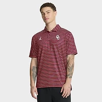 Men's Jordan Brand Crimson Oklahoma Sooners 2025 Coaches Premium Tour Stripe Dri-FIT Polo
