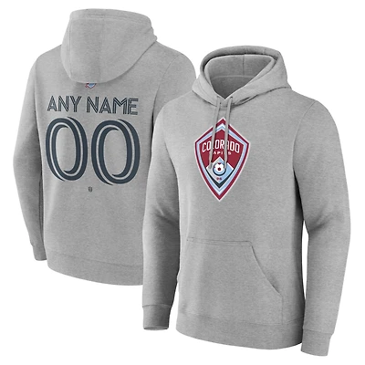 Men's Gray Colorado Rapids Custom Team Authentic Pullover Hoodie