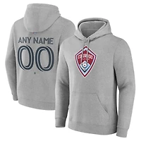 Men's Gray Colorado Rapids Custom Team Authentic Pullover Hoodie