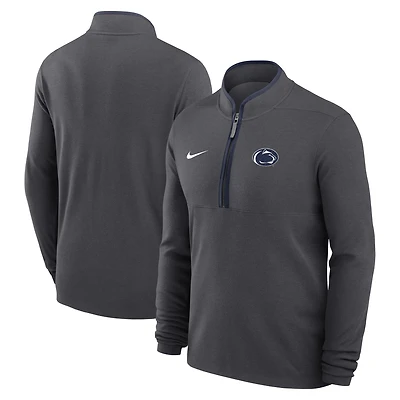 Men's Nike Anthracite Penn State Nittany Lions Courtside Victory Dri-FIT Half-Zip Pullover
