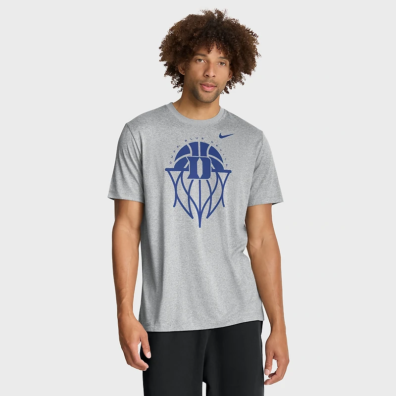 Men's Nike Gray Duke Blue Devils Basketball Icon Legend Dri-FIT T-Shirt