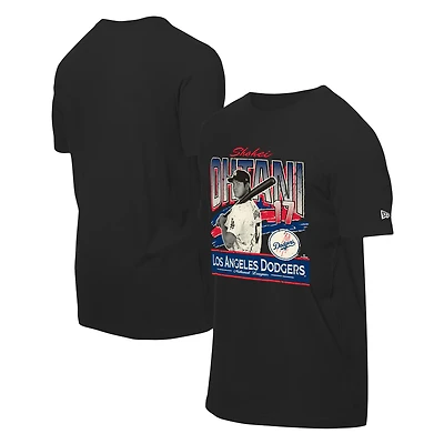 Men's New Era Shohei Ohtani Black Los Angeles Dodgers Batter Up T-Shirt