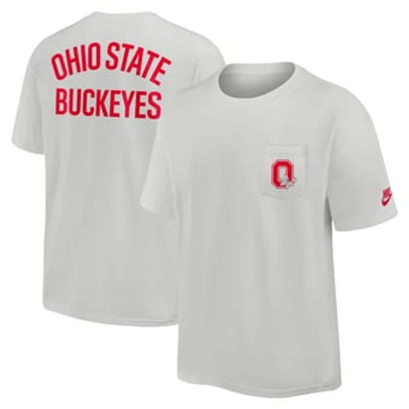 Men's Nike Gray Ohio State Buckeyes Legacy 2-Hit Max90 Pocket T-Shirt