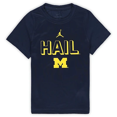 Preschool Jordan Brand Navy Michigan Wolverines Legend Performance T-Shirt