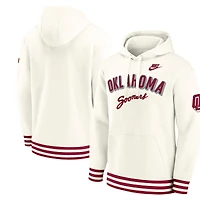 Men's Nike Cream Oklahoma Sooners Legacy Retro Pullover Hoodie