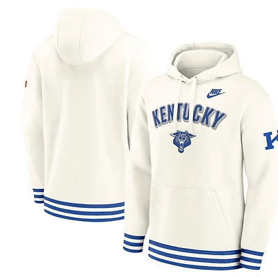 Men's Nike Cream Kentucky Wildcats Legacy Retro Pullover Hoodie