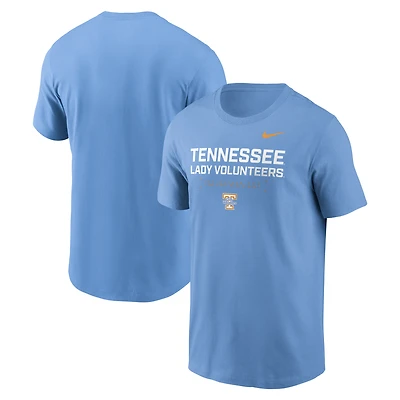 Men's Nike Light Blue Tennessee Volunteers 2025 Courtside Basketball Performance T-Shirt