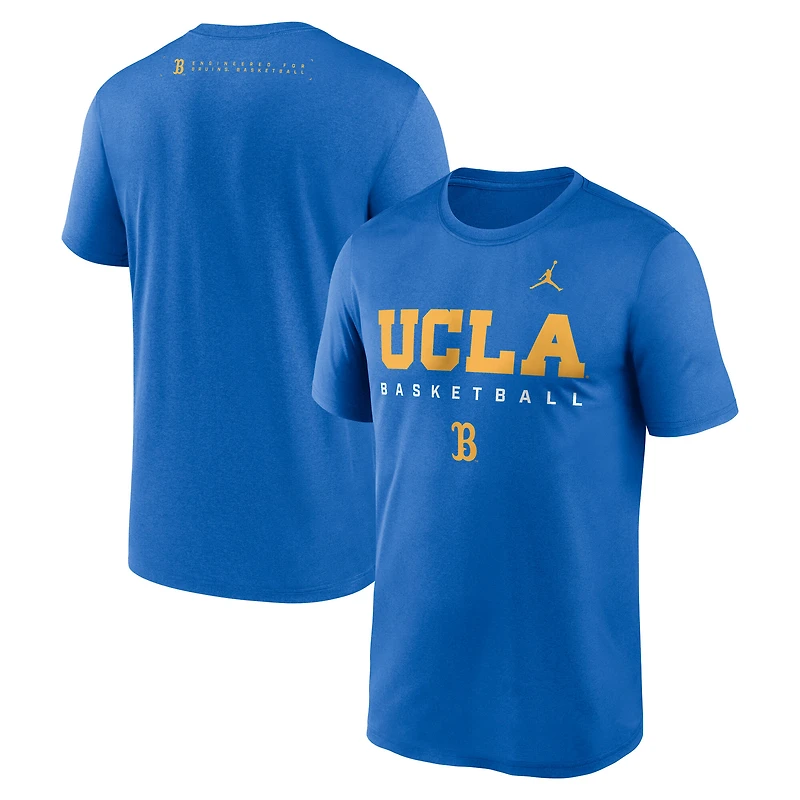 Men's Jordan Brand Blue UCLA Bruins 2025 Courtside Basketball Legend Dri-FIT T-Shirt