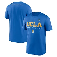 Men's Jordan Brand Blue UCLA Bruins 2025 Courtside Basketball Legend Dri-FIT T-Shirt