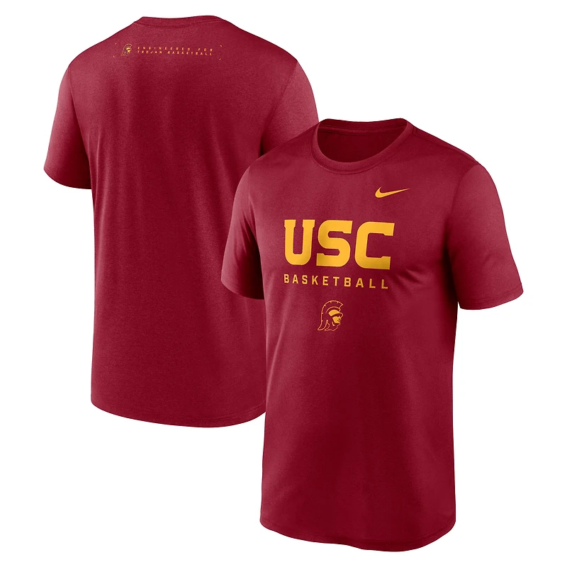 Men's Nike Cardinal USC Trojans 2025 Courtside Basketball Legend Dri-FIT T-Shirt