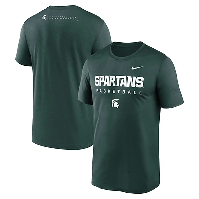 Men's Nike Green Michigan State Spartans 2025 Courtside Basketball Legend Dri-FIT T-Shirt