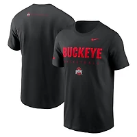 Men's Nike Black Ohio State Buckeyes 2025 Courtside Basketball Legend Dri-FIT T-Shirt