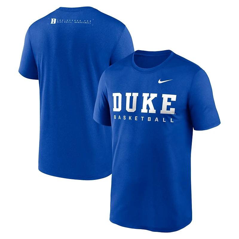 Men's Nike Royal Duke Blue Devils 2025 Courtside Basketball Legend Dri-FIT T-Shirt