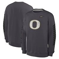 Men's Nike Anthracite Oregon Ducks Shoe Duck Fleece Sweatshirt