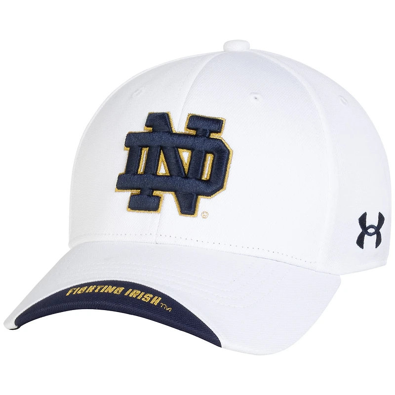 Men's Under Armour Notre Dame Fighting Irish Sideline Blitzing Accent Adjustable Hat