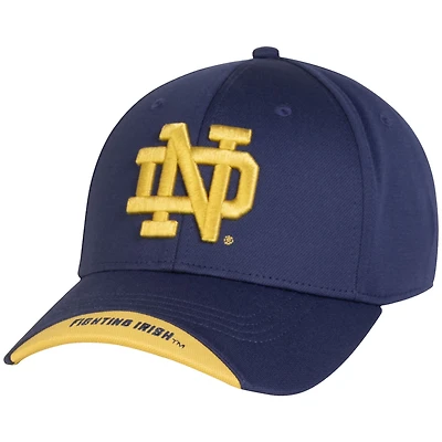 Men's Under Armour  Navy Notre Dame Fighting Irish Sideline Blitzing Accent Iso-Chill Flex Hat