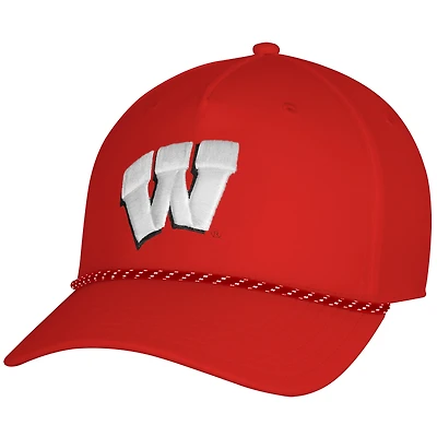 Men's Under Armour  Red Wisconsin Badgers Sideline Drive Rope Adjustable Hat