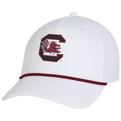 Men's Under Armour  White South Carolina Gamecocks Sideline Drive Rope Adjustable Hat