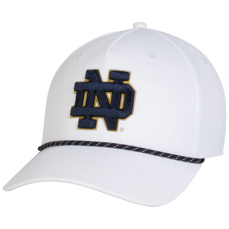 Men's Under Armour  White Notre Dame Fighting Irish Sideline Drive Rope Adjustable Hat