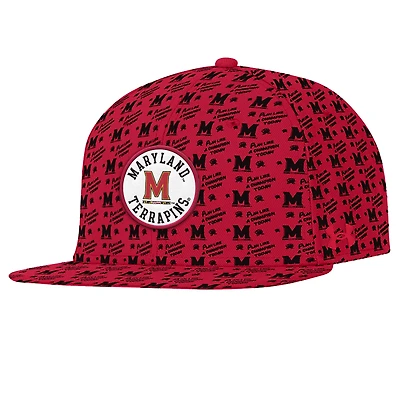 Men's Under Armour Red Maryland Terrapins Gameday ArmourFuse Snapback Hat