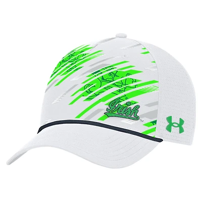 Men's Under Armour  White Notre Dame Fighting Irish College Essentials Driver Rope Adjustable Hat