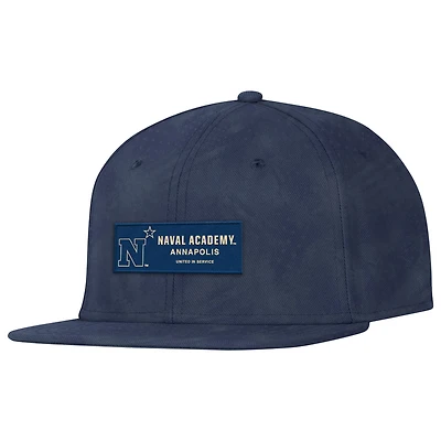 Men's Under Armour Navy Navy Midshipmen Freedom Collection ArmourFuse Snapback Hat