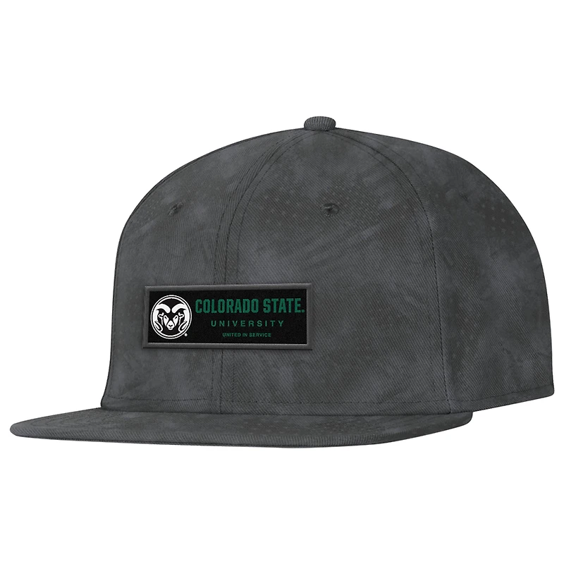 Men's Under Armour Charcoal Colorado State Rams Freedom Collection ArmourFuse Snapback Hat