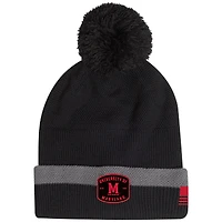 Men's Under Armour Charcoal Maryland Terrapins Freedom Collection Cuffed Knit Hat with Pom