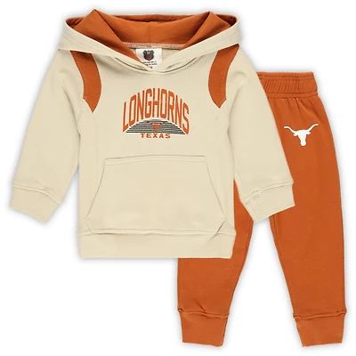 Infant Wes & Willy Texas Longhorns Colorblock Pullover Hoodie and Sweatpants Set