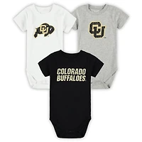 Infant Wes & Willy  Colorado Buffaloes Three-Pack Bodysuit Set