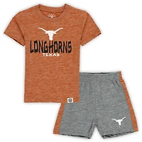 Toddler Wes & Willy Texas Longhorns Cloudy Yarn T-Shirt & Shorts Set