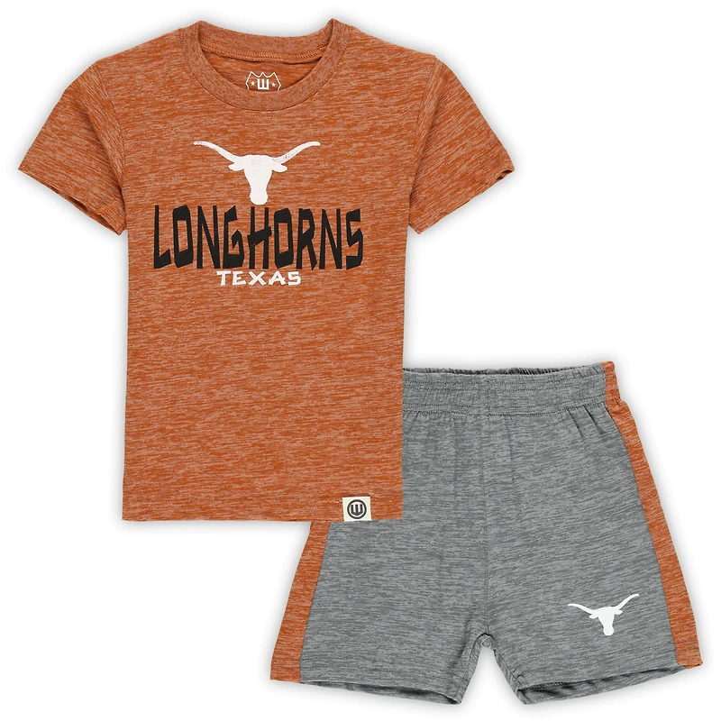 Toddler Wes & Willy Texas Longhorns Cloudy Yarn T-Shirt & Shorts Set