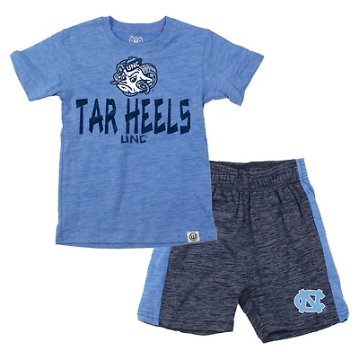 Toddler Wes & Willy North Carolina Tar Heels Cloudy Yarn T-Shirt Shorts Set