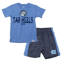 Toddler Wes & Willy North Carolina Tar Heels Cloudy Yarn T-Shirt Shorts Set