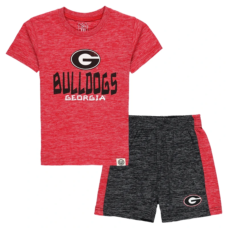 Toddler Wes & Willy Georgia Bulldogs Cloudy Yarn T-Shirt Shorts Set