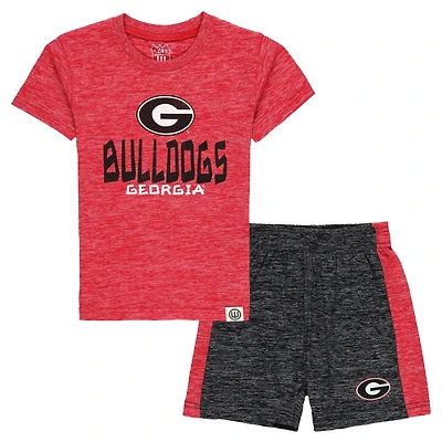Toddler Wes & Willy Georgia Bulldogs Cloudy Yarn T-Shirt Shorts Set