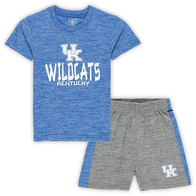 Toddler Wes & Willy Royal/Charcoal Kentucky Wildcats Cloudy Yarn T-Shirt Shorts Set