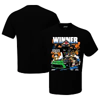 Men's 23XI Racing Black  2025 Brickyard 400 Race Winner T-Shirt
