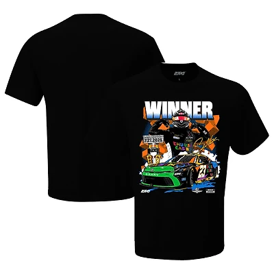 Men's 23XI Racing Black  2025 Brickyard 400 Race Winner T-Shirt