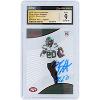Breece Hall New York Jets Autographed 2022 Panini Chronicles Red Clear Vision Rookies #CVR-2 #/199 CGC Fanatics Witnessed Authenticated 9/10 Rookie Card
