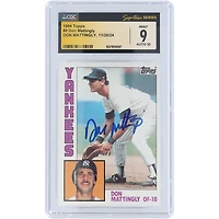 Don Mattingly New York Yankees Autographed 1984 Topps #8 CGC Fanatics Witnessed Authenticated 9/10 Rookie Card