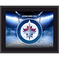 Winnipeg Jets 10.5" x 13" Horizontal Team Logo Sublimated Plaque