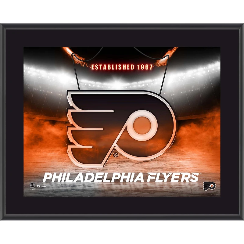 Philadelphia Flyers 10.5" x 13" Horizontal Team Logo Sublimated Plaque