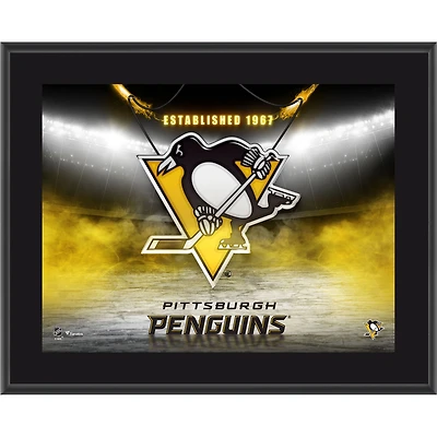 Pittsburgh Penguins 10.5" x 13" Horizontal Team Logo Sublimated Plaque